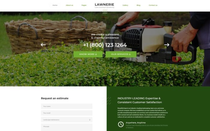 Lawnerie - Template Joomla Desain Lanskap