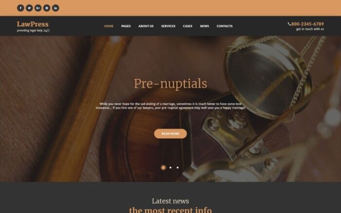 LawPress - Tema WordPress Responsif Firma Hukum