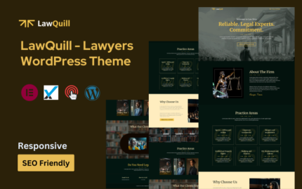 LawQuill - Tema WordPress Pengacara