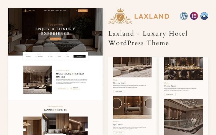 Laxland - Tema WordPress Hotel Mewah