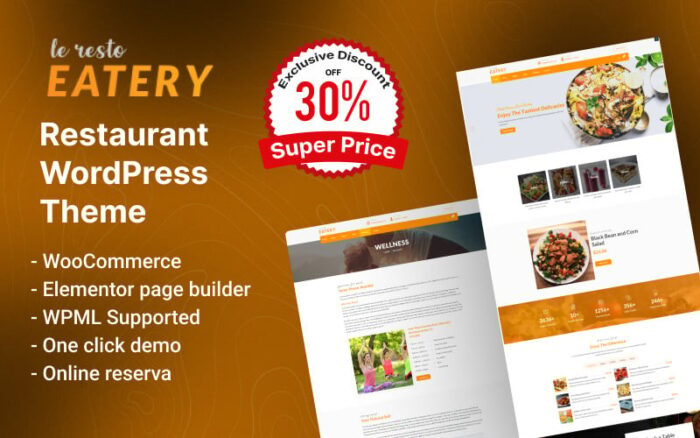 Le Resto - Tema WordPress Restoran