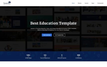 Learner - Template Situs Web HTML5 Serbaguna Pendidikan