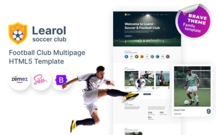 Learol - Template Situs Web HTML5 Klub Sepak Bola