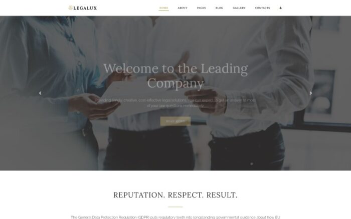 Legalux - Template Joomla Agensi GDPR