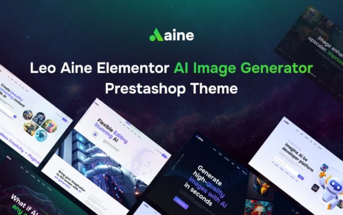 Leo Aine Elementor - AI Image Generator Prestashop Theme