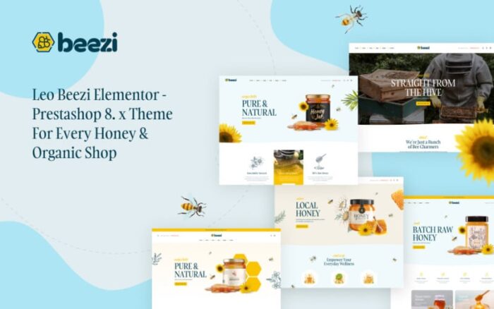 Leo Beezi Elementor - Honey & Organic Shop Prestashop Theme