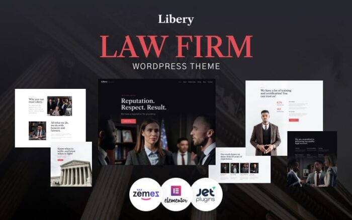 Libery - Tema WordPress Firma Hukum