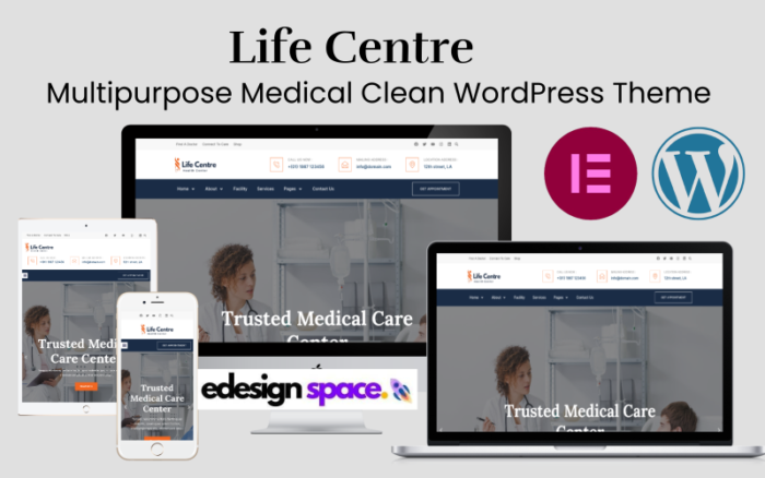 Life Centre - Tema WordPress Medis & Perawatan Kesehatan Serbaguna