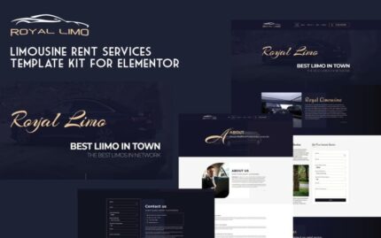 Limousine Rent Services Template Kit - Royal Limo Elementor Kit