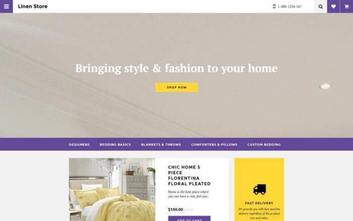 Template OpenCart Toko Linen