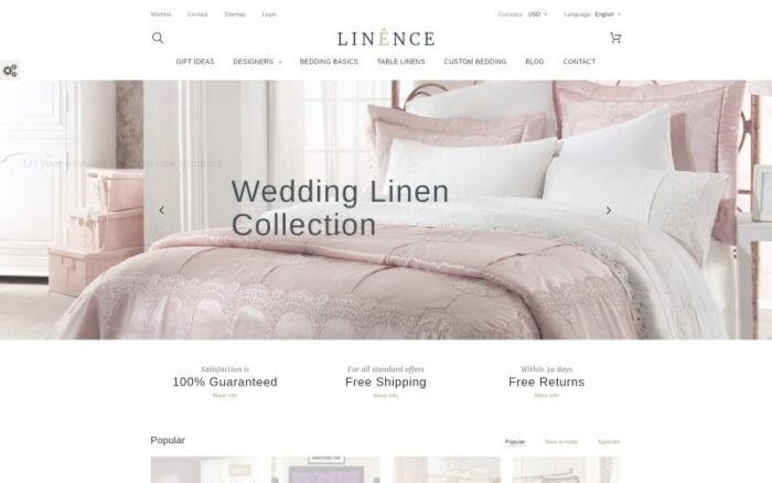 Linence - Tema PrestaShop untuk Sprei