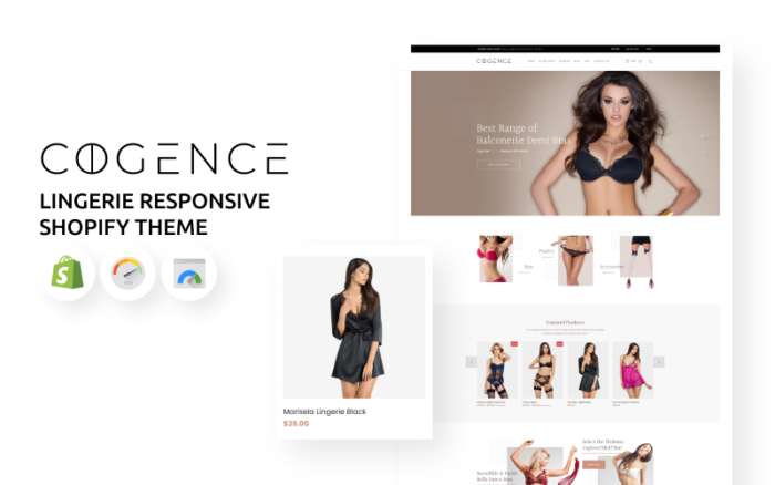 Tema Shopify Responsif eCommerce Lingerie