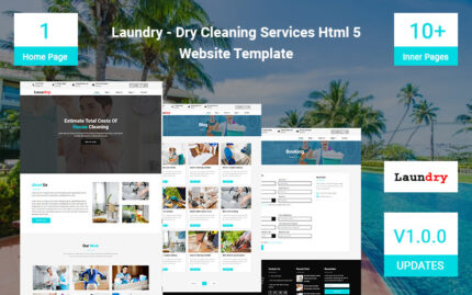 Template Situs Web Html 5 Layanan Binatu - Dry Cleaning - Fitur Gambar 1