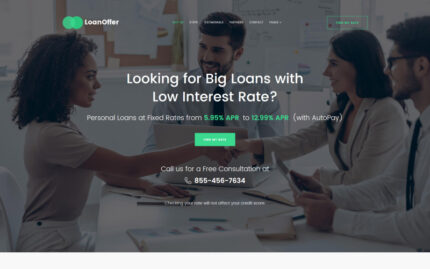 LoanOffer - Template Situs Web Bisnis Multihalaman