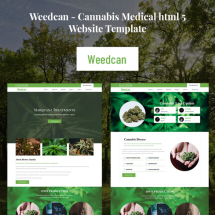 Weedcan - Template Situs Web Medis Ganja HTML 5 - Fitur Gambar 1