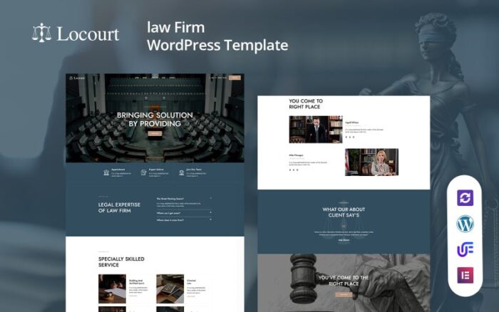 Locourt - Tema WordPress Pengacara dan Jaksa