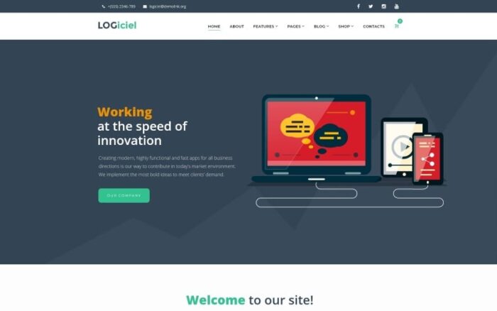 Logiciel - Tema WordPress Perusahaan Perangkat Lunak