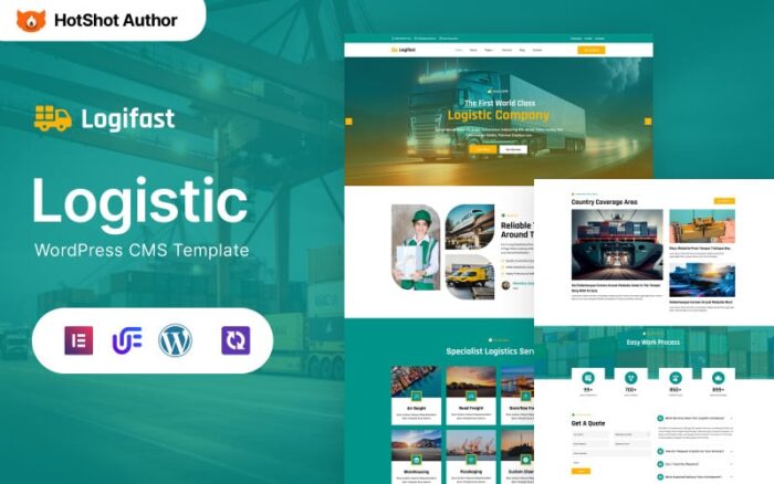 Logifast - Transportation & Logistics WordPress Elementor Theme