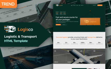 Logisco – Template HTML Layanan Kurir & Pengiriman