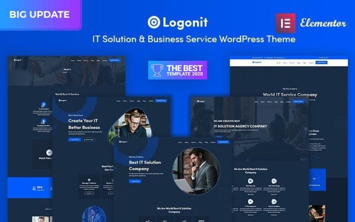 Logonit - Tema WordPress Responsif Solusi TI dan Layanan Bisnis