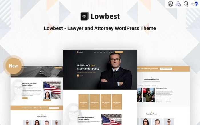 Lowbest - Tema WordPress Responsif untuk Pengacara dan Jaksa