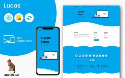 Lucas - Personal Portfolio | Landing Page Template | React - Tailwind CSS