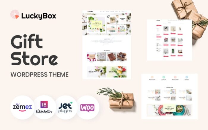 LuckyBox - Tema Elementor WooCommerce Toko Hadiah