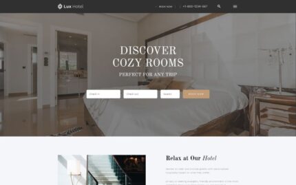 Lux Hotel - Template Situs Web HTML5 Multihalaman Hotel