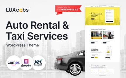 LuxCabs - Tema WordPress Layanan Taksi & Penyewaan Mobil