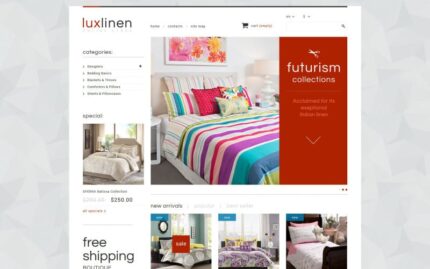 Tema PrestaShop Toko Linen Mewah