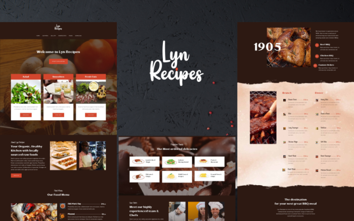 Template Joomla Restoran Makanan Resep Lyn