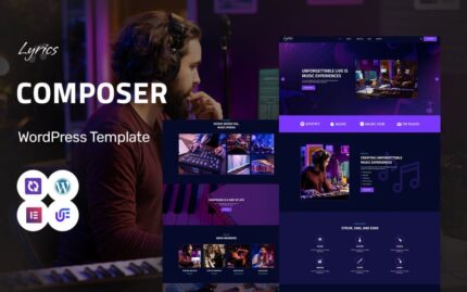 Lyrics - Composer And Music School WordPress Elementor Theme