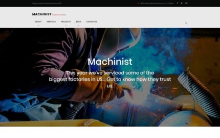 Machinist - Tema WordPress Industri Profesional