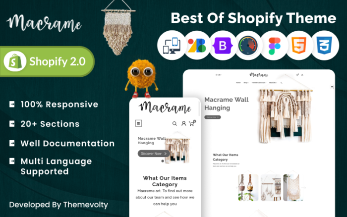 Mackrame - Craft and Art Shopify 2.0 Responsive Super Shop