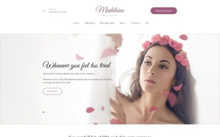 Madeleine - Tema WordPress Kesehatan & Perawatan Kulit Spa