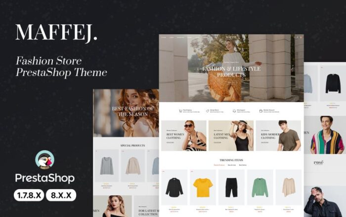 Tema PrestaShop Maffej Fashion dan Aksesoris