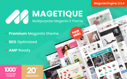 Magetique - Tema Magento Serbaguna Siap AMP