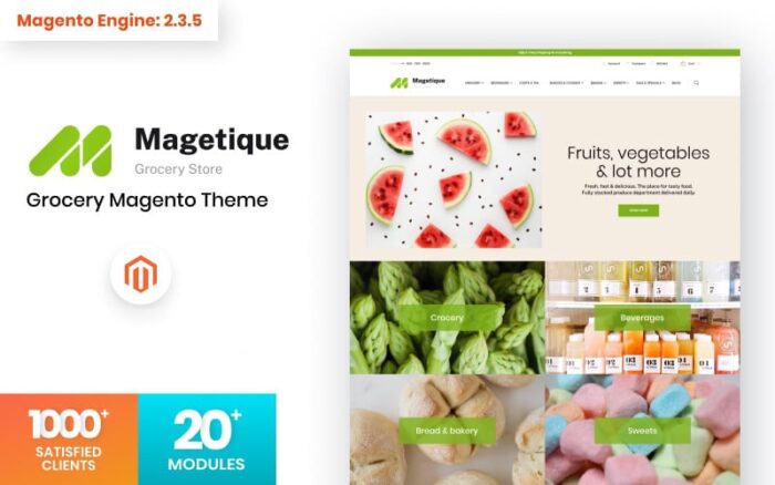 Template Toko Kelontong Magetique Online Tema Magento