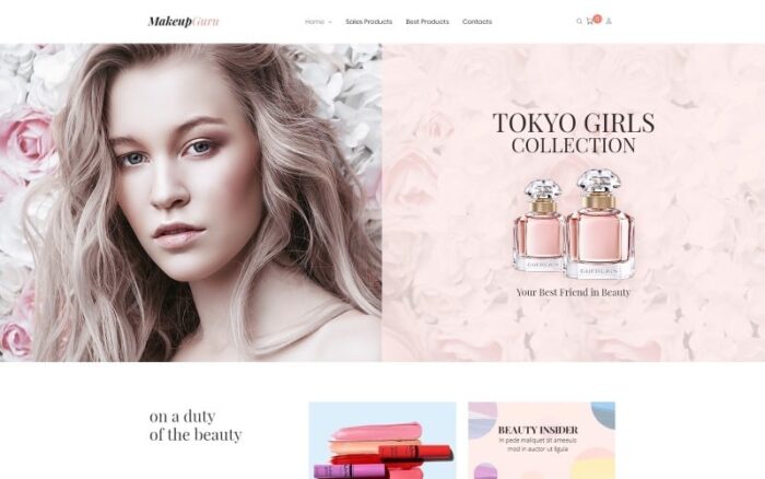 MakeupGuru - Tema Elementor WooCommerce Toko Kosmetik