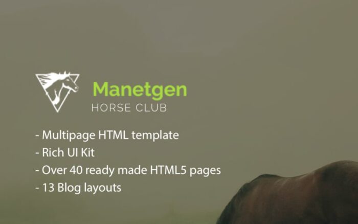 Manetgen - Template Situs Web Multihalaman Responsif Berkuda