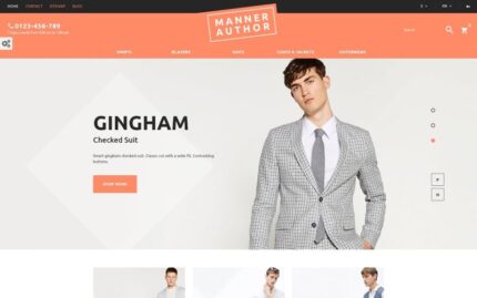 MannerAuthor - Men Clothes PrestaShop Theme