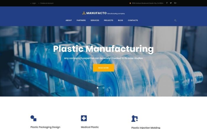 Manufacto - Tema WordPress Perusahaan Industri dan Manufaktur