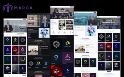 Marca - Logo Provider Company and Agency, Logo Maker and Editor Elementor WordPress Theme