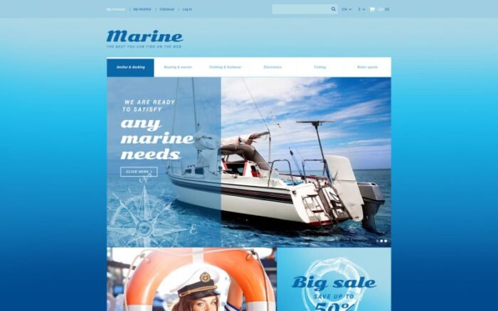 Marine Store Magento Theme