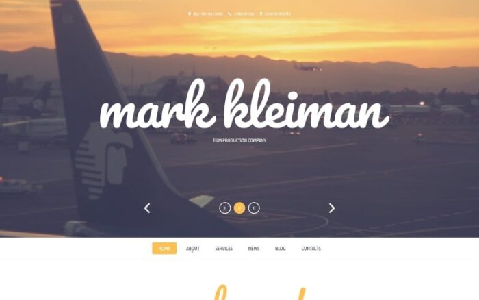 Mark Kheiman - Template Situs Web HTML Modern Responsif Film