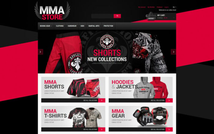 Martial Arts Responsive Magento Theme