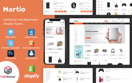 Martio - Tema Shopify MultiStore Minimalis & Modern