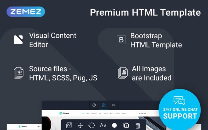 Massive - Template Situs Web Siap Pakai untuk Bisnis