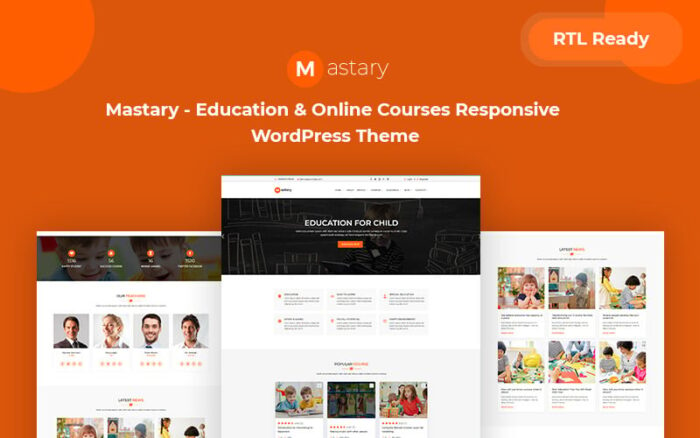 Mastery - Kursus Online, LMS & Tema WordPress Responsif Pendidikan