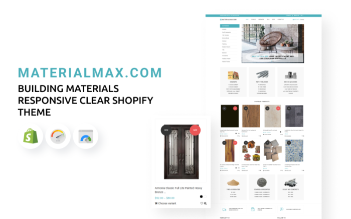 Materialmax - Tema Shopify Responsif Bahan Bangunan yang Jelas